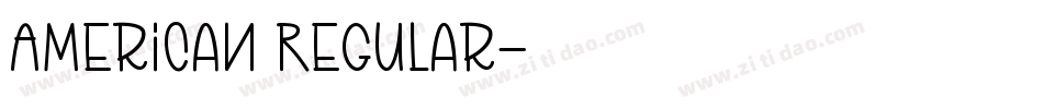 American Regular字体转换